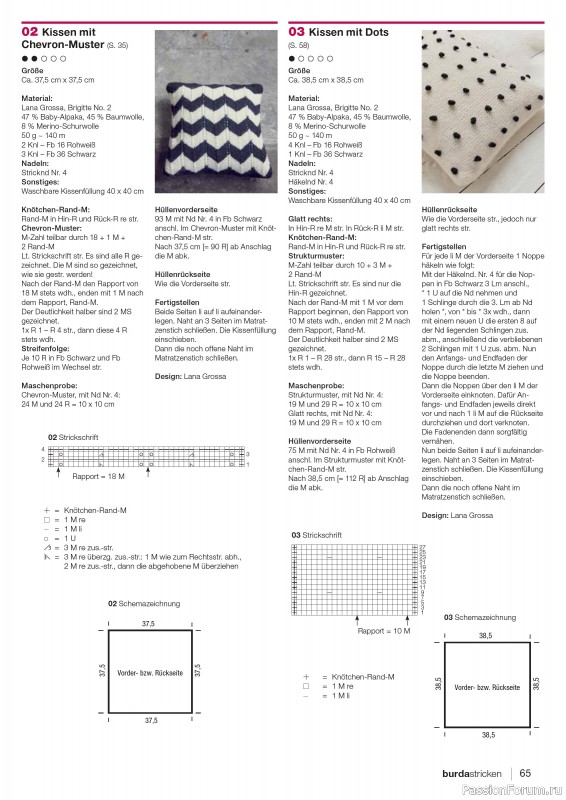 Вязаные модели в журнале «Burda Stricken №3 2024»