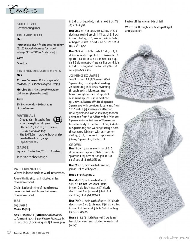 Вязаные проекты крючком в журнале «Crochet World Specials - Late Autumn 2025»