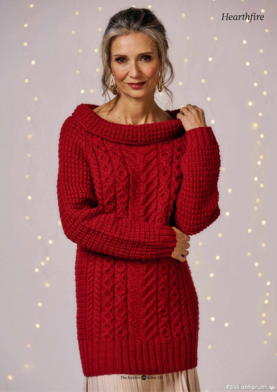 Вязаные проекты спицами в журнале «The Knitter №221 2025»