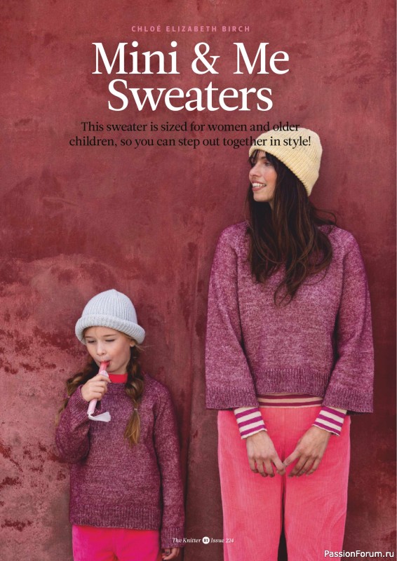 Вязаные проекты спицами в журнале «The Knitter №224 2026»