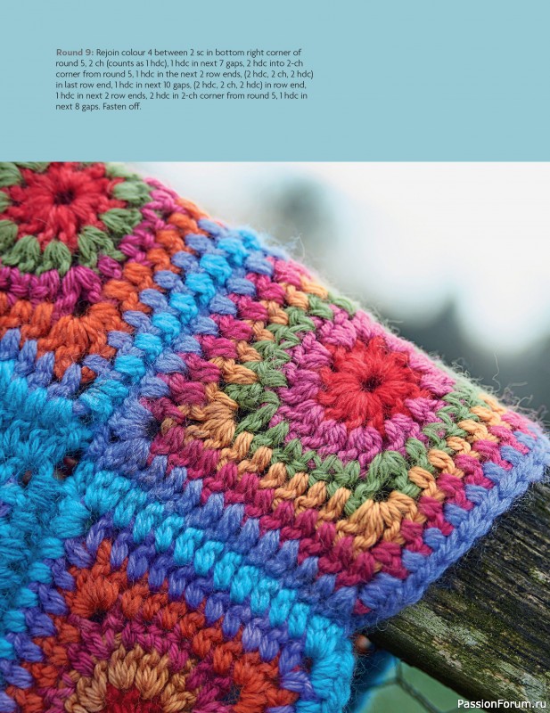 Вязаные проекты в книге «Block-by-Block Blankets and Afghans».