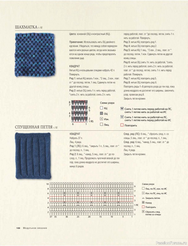 Вязаные проекты в книге &laquo;Модульное вязание на спицах&raquo;.