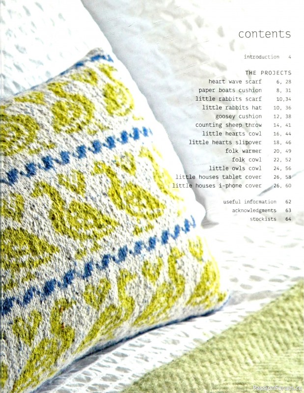 Вязаные проекты в книге «More Easy Fairisle Knits».