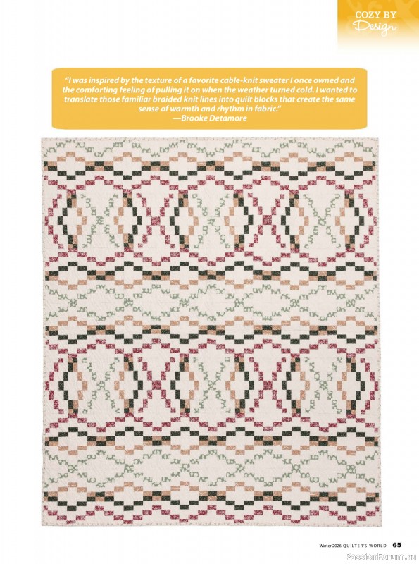 Коллекция проектов для рукодельниц в журнале «Quilter's World - Winter 2026»