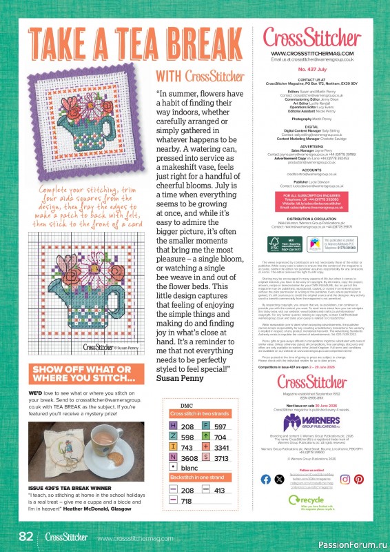 Коллекция вышивки в журнале &laquo;CrossStitcher №437 2026&raquo;