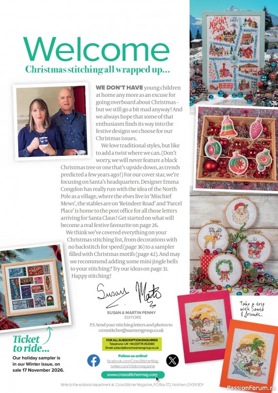 Коллекция вышивки в журнале &laquo;CrossStitcher №442 2026&raquo;