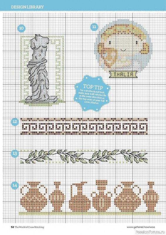 Коллекция вышивки в журнале «The World of Cross Stitching №329 2022»