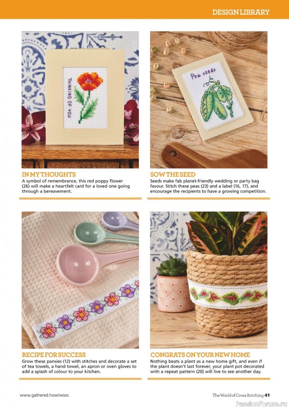 Коллекция вышивки в журнале «The World of Cross Stitching №343 2024»