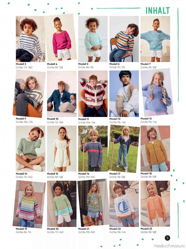 Вязаные модели для детей в журнале &laquo;Kinder Maschenmode №1 2026&raquo;