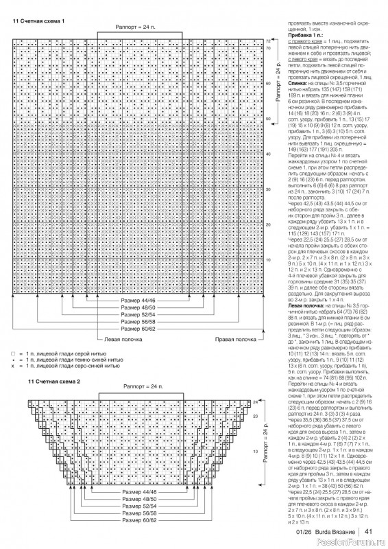 Вязаные модели в журнале &laquo;B-Вязание №1 2026&raquo;