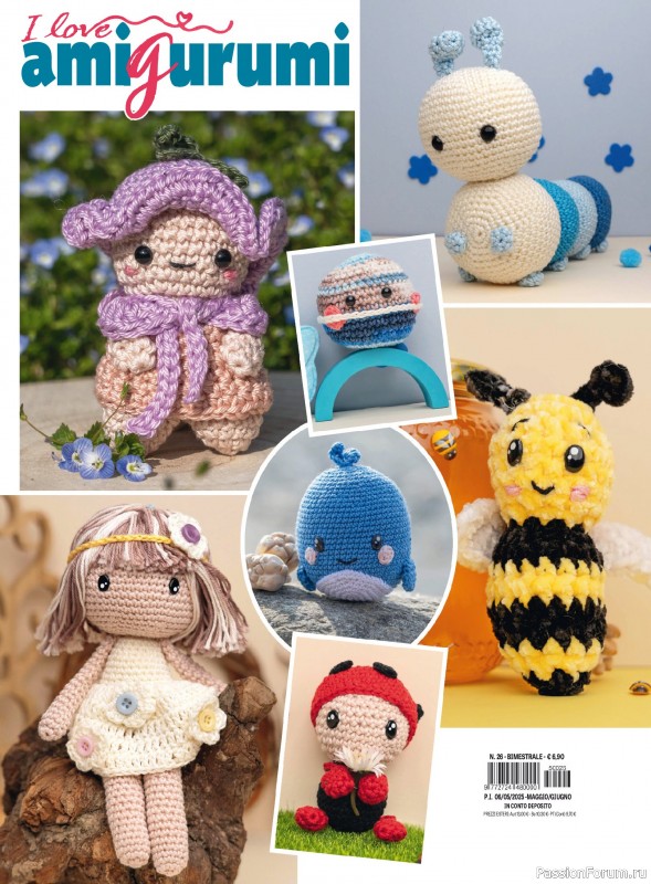 Вязаные проекты крючком в журнале «I Love Amigurumi №26 2025»
