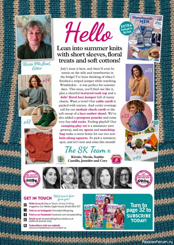 Вязаные проекты крючком в журнале «Simply Knitting №265 2025»
