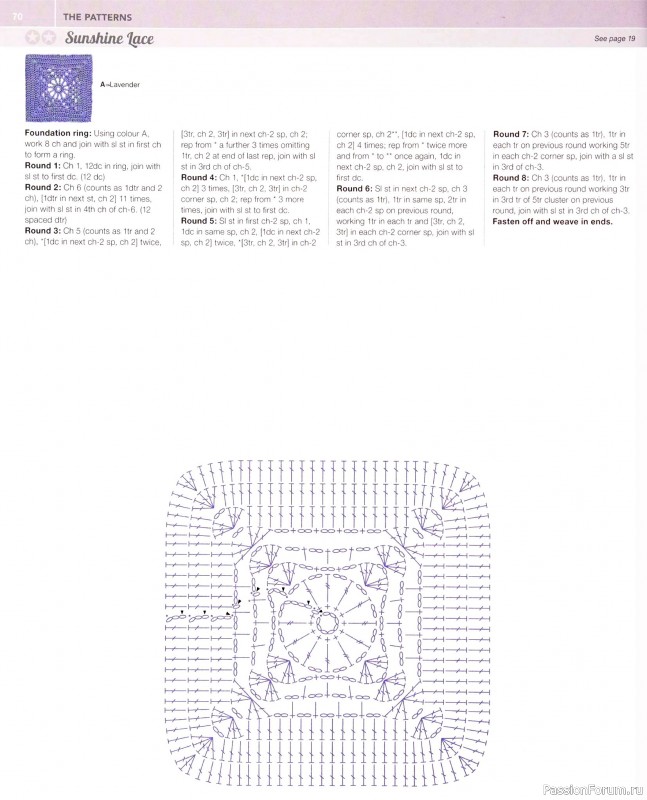 Вязаные проекты в книге «150 Crochet Blocks». Часть 1