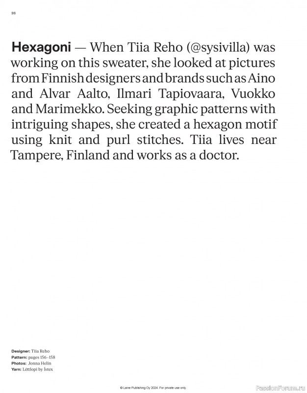 Вязаные проекты в журнале &laquo;Laine Nordic Knits 2024&raquo;. Продолжение