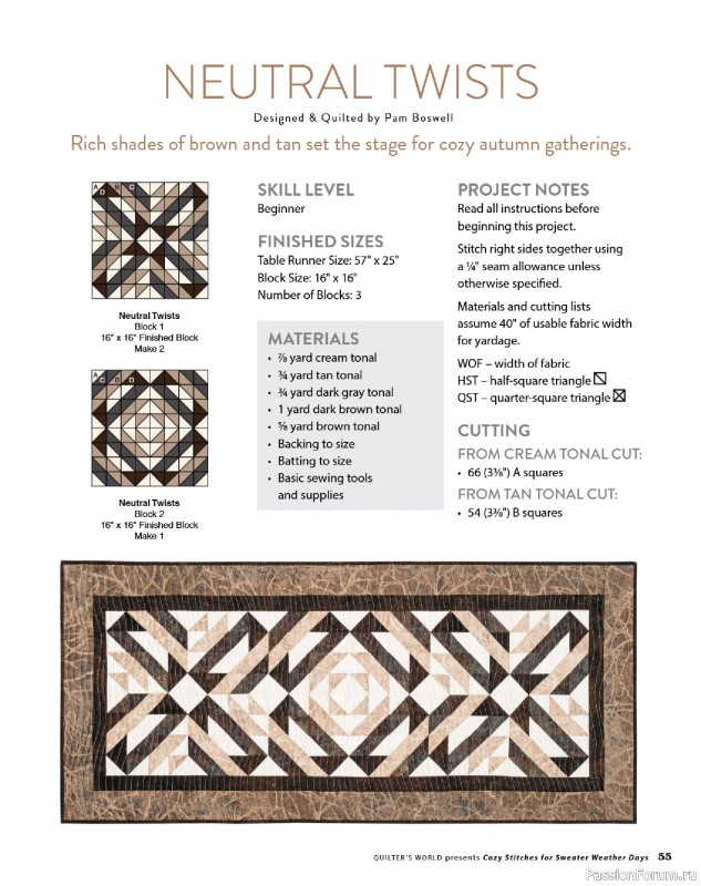 Коллекция проектов для рукодельниц в журнале &laquo;Quilter's World Specials - Late Autumn 2026&raquo;