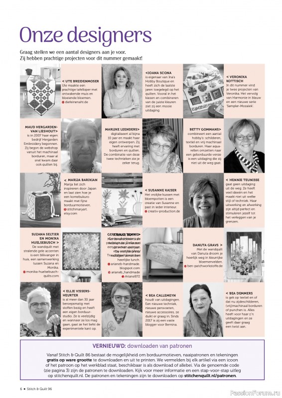 Коллекция проектов для рукодельниц в журнале «Stitch & Quilt №96 2026»