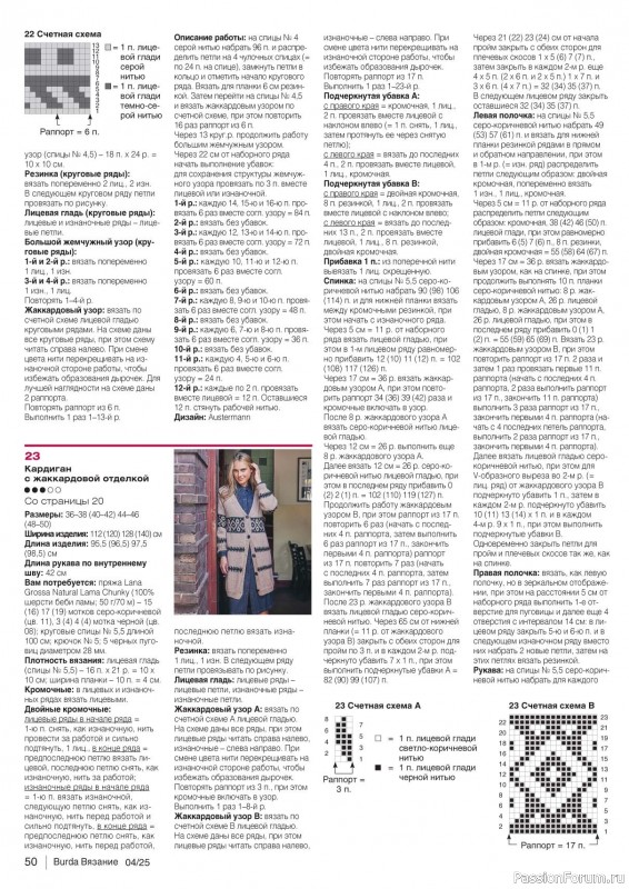 Вязаные модели в журнале «B-Вязание №4 2025»