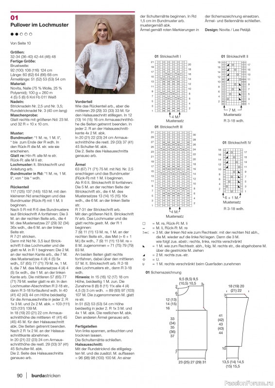 Вязаные модели в журнале «Burda Stricken №2 2020»