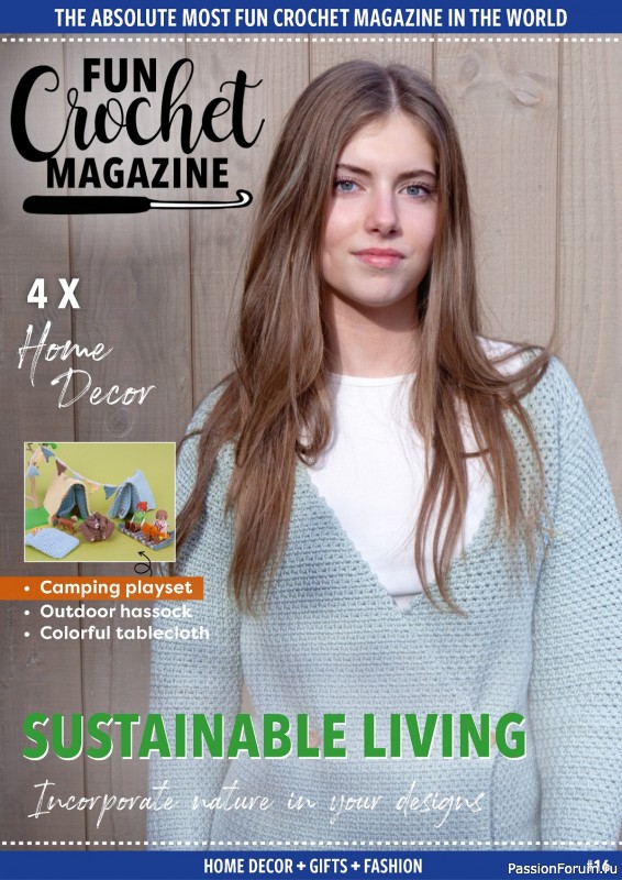 Вязаные проекты крючком в журнале «Fun Crochet Magazine №16 2024»