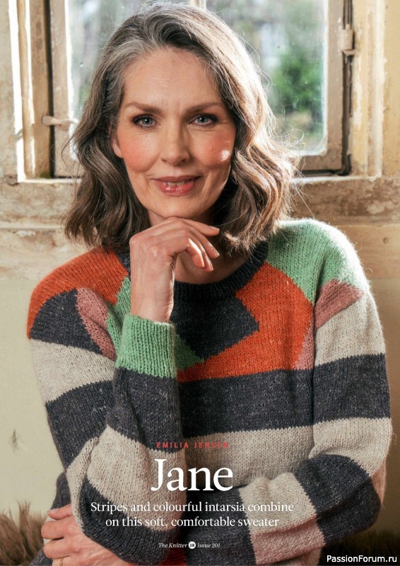 Вязаные проекты спицами в журнале «The Knitter №201 2024»