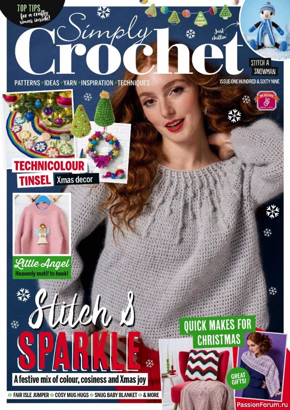 Вязаные проекты крючком в журнале «Simply Crochet №169 2025»