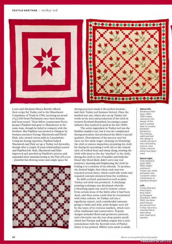 Коллекция проектов для рукодельниц в журнале «Todays Quilter №133 2025»