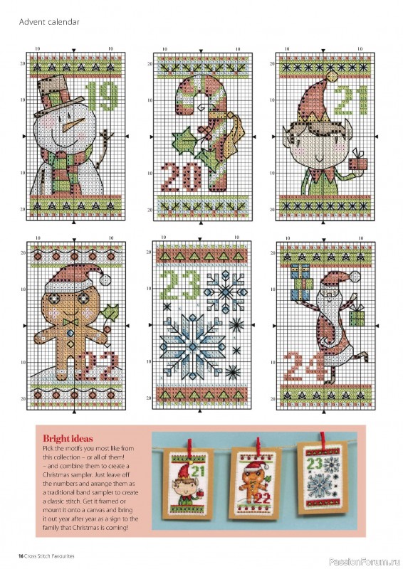 Коллекция вышивки в журнале «Cross Stitch Favourites - Christmas 2022»