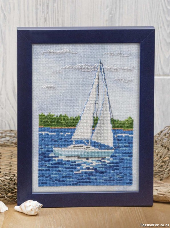 Коллекция вышивки в журнале «Just CrossStitch - August 2022»