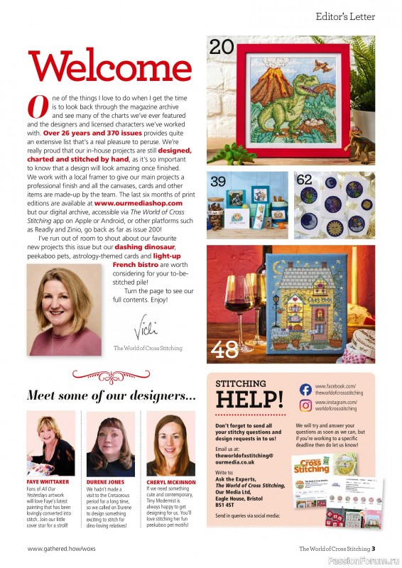 Коллекция вышивки в журнале &laquo;The World of Cross Stitching №371 2026&raquo;