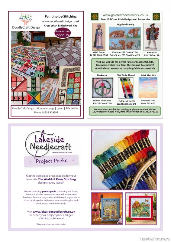 Коллекция вышивки в журнале &laquo;The World of Cross Stitching №371 2026&raquo;