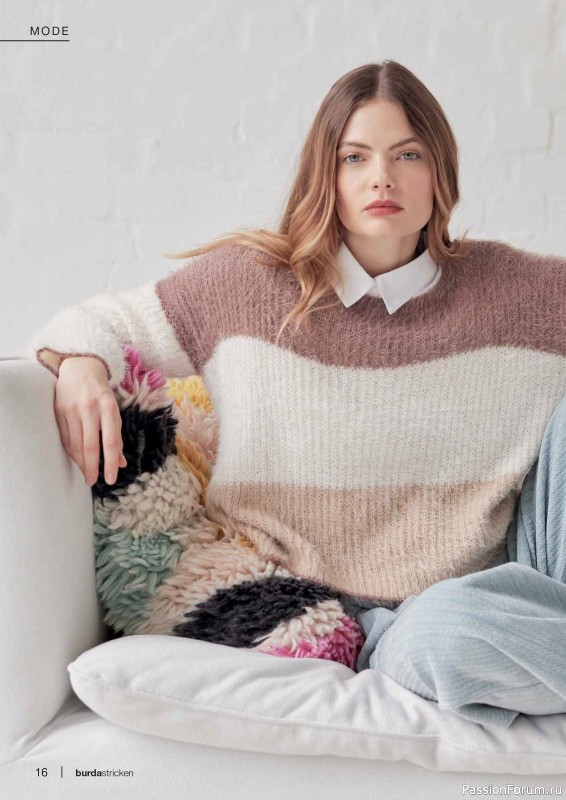 Вязаные модели в журнале «Burda Stricken №3 2024»