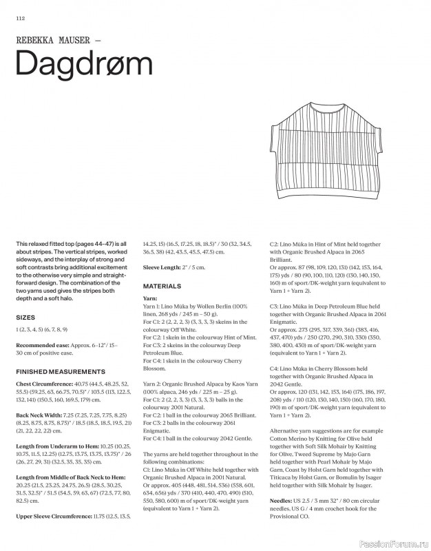 Вязаные модели в журнале «Laine Magazine №24 2025 Spring». Продолжение