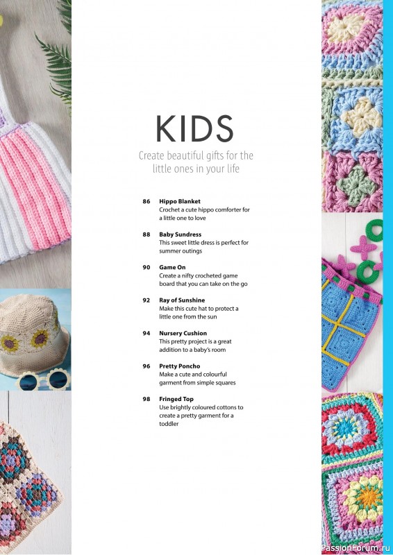 Вязаные проекты крючком в журнале «Crochet Granny Squares - 1st Edition 2025»