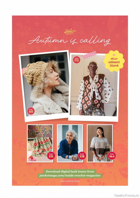 Вязаные проекты крючком в журнале «Inside Crochet №183 2025»