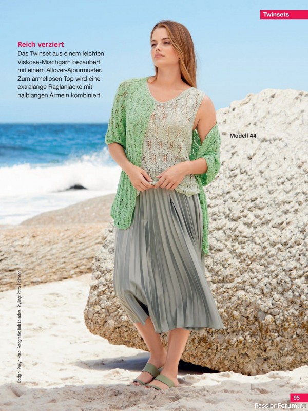 Вязаные проекты спицами в журнале &laquo;Hundert Seiten voller Ideen №2 2026&raquo;