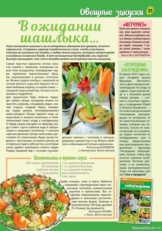 Коллекция кулинарных рецептов в журнале «Наша кухня Салаты и Закуски №4 2024»