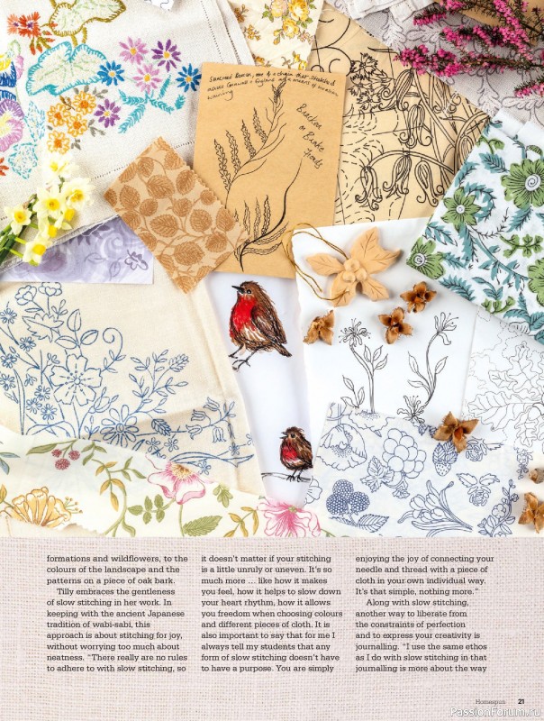 Коллекция проектов для рукодельниц в журнале «Australian Homespun №228 2025»