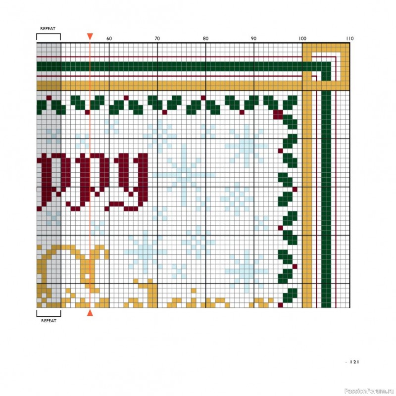 Коллекция вышивки в книге «Cross-Stitch for the Holidays»