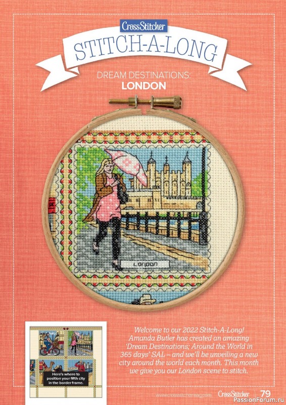 Коллекция вышивки в журнале «CrossStitcher №385 2022»