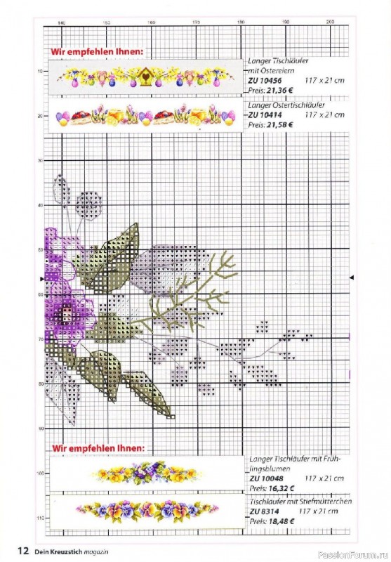 Коллекция вышивки в журнале «Dein Kreuzstich Magazin №2 2022»