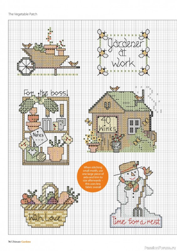 Коллекция вышивки в журнале «Ultimate Cross Stitch Gardens 2026»