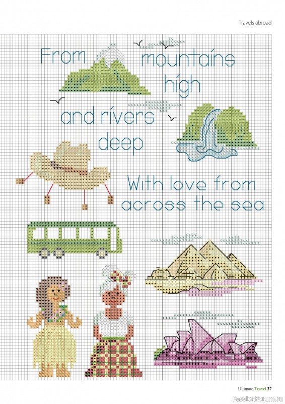 Коллекция вышивки в журнале &laquo;Ultimate Cross Stitch Travel 2026&raquo;
