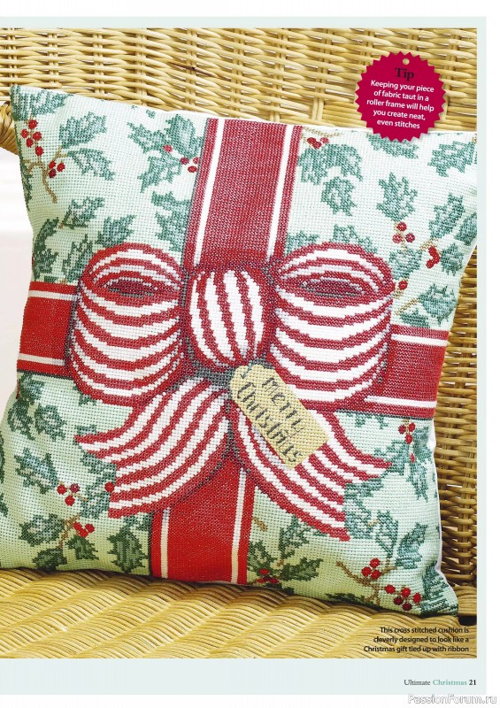 Коллекция вышивки в журнале «Ultimate Crossstitch Christmas №7 2025»