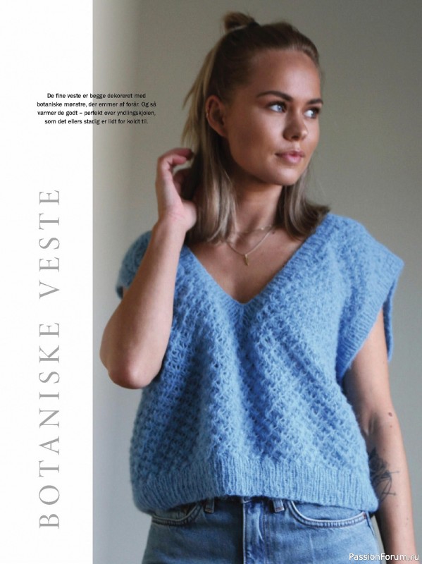 Модели вязаной одежды для всей семьи в журнале «Maries Ideer №1 2022»