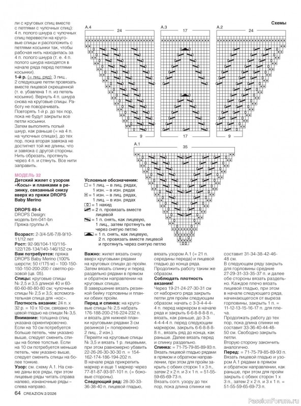 Вязаные модели в журнале &laquo;Creazion №2 2026&raquo;
