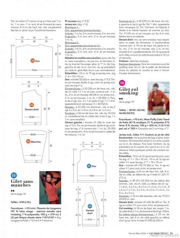Вязаные модели в журнале &laquo;Fait Main Tricot №59 2026&raquo;
