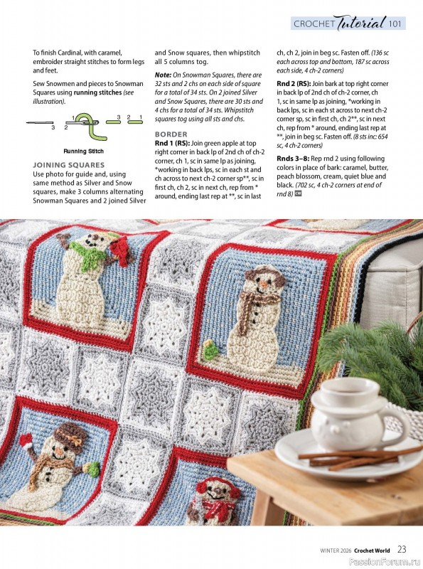 Вязаные проекты крючком в журнале &laquo;Crochet World - Winter 2026&raquo;