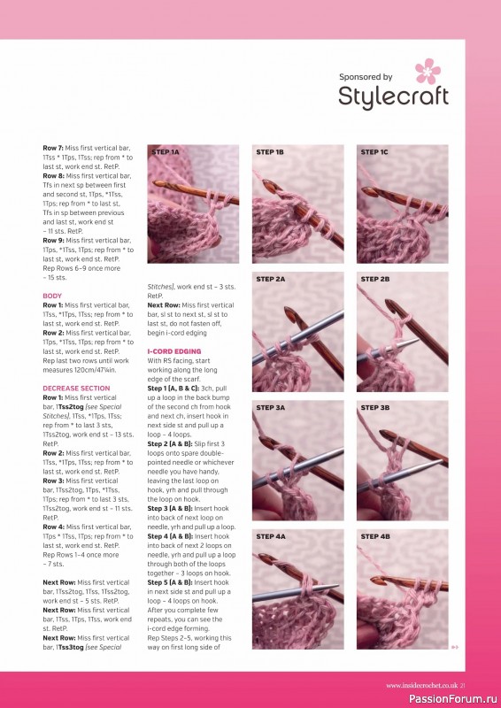 Вязаные проекты крючком в журнале &laquo;Inside Crochet №187 2026&raquo;
