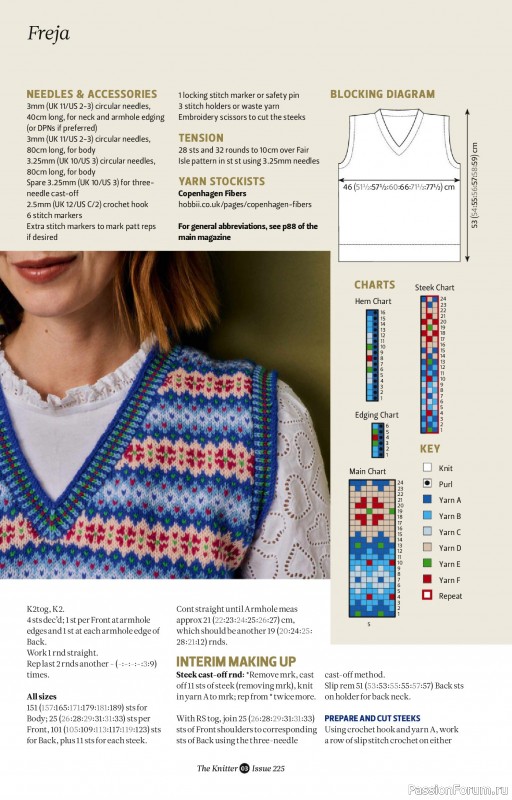 Вязаные проекты спицами в журнале &laquo;The Knitter №225 2026&raquo;