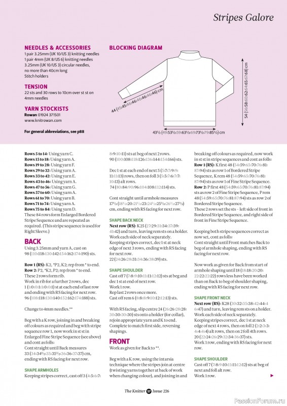 Вязаные проекты спицами в журнале &laquo;The Knitter №226 2026&raquo;